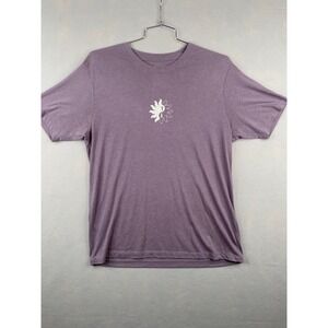 RVCA Sport Tee Mens Large Purple Sun Yin Yang Graphic Regular Fit T-Shirt